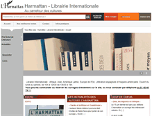 Tablet Screenshot of librairieharmattan.com